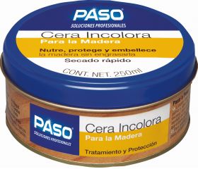 PASO CERA INCOLORA PARA MADERA 250ML